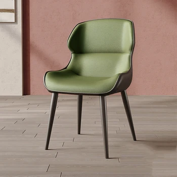 Роскошное кресло для макияжа, Усовершенствованный зеленый Эргономичный компьютер, стулья для спальни, Металлические Балконные шезлонги, мебель для дома WXH30XP