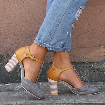 2023 новые женские сандалии на платформе модные сандалии на высоком каблуке Женская обувь туфли квадратный каблук повседневные босоножки Гладиатор с