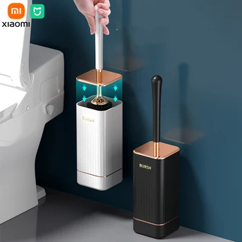 Щетка для унитаза Xiaomi Mija, силиконовая щетка для чистки TPR, Инструмент для чистки унитаза, Наборы туалетных щеток для настенного монтажа, Аксессуары для ванной комнаты, Инструменты