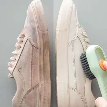 Чистящая щетка для ежедневного использования, щетка для обуви с автоматическим сливом жидкости, Глубокая очистка, мягкая щетина, приспособление для уборки домашнего белья