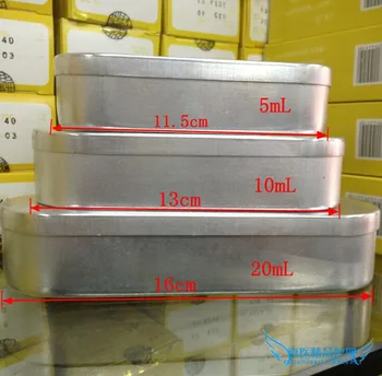 коробка для дезинфекции игл для акупунктуры, 2 предмета, алюминиевая коробка для акупунктуры, 5 мл/10 мл/20 мл