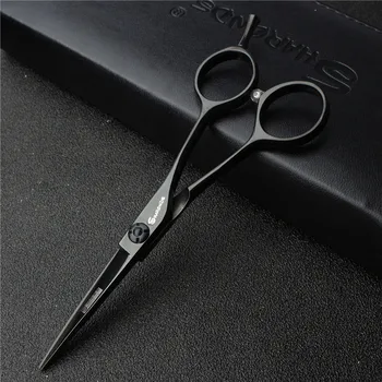Стрижка волос, черная, маленькая стрижка волос 4,5-дюймовым винтом из белого камня простая упаковка новые парикмахерские ножницы бесплатная доставка