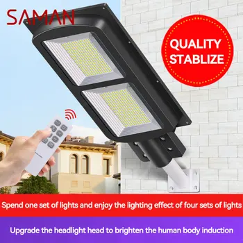 Солнечные уличные фонари SAMAN, наружный светодиодный Водонепроницаемый IP65, индукционный светильник для человеческого тела, для дома, Современный Внутренний дворик, сад