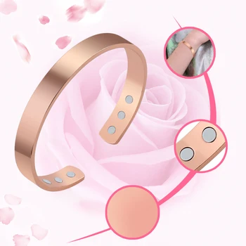 Модный магнитный браслет унисекс из чистой меди, энергетические магнитные браслеты Healthy Care, браслет Healthy Jewelry