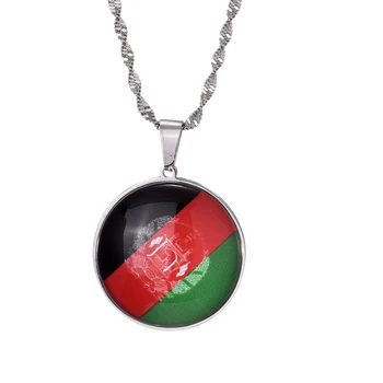Ожерелья с подвеской в виде карты Афганистана, модные украшения с афганским флагом на цепочке