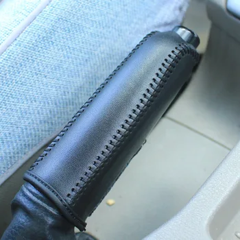 Кожаный чехол для ручного тормоза Ford Mondeo Escape Kuga Ecosport Edge Focus Escort, защита ручного тормоза Auto Gears