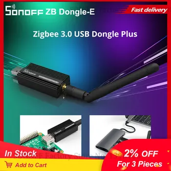 SONOFF ZB Dongle-E USB-Ключ Zigbee 3.0 Gateway Analyzer Беспроводной Маршрутизатор Zigbee с Антенной ZHA Zigbee2MQTT Захват Интерфейса