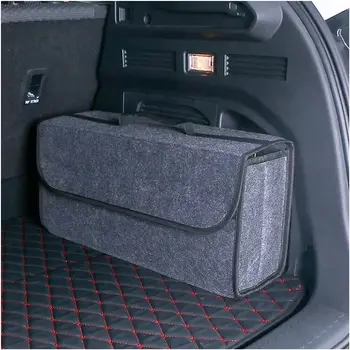 Новый Органайзер для багажника Автомобиля, Складной ящик для хранения из мягкого войлока, Грузовой контейнер, Сумка для багажника, держатель для уборки, мульти-карман