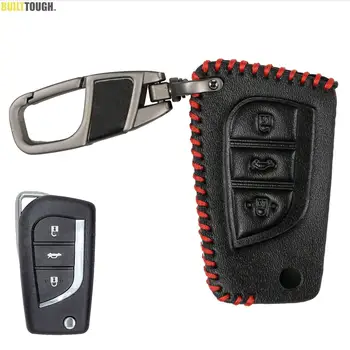 3 Кнопки PU Кожаный Пульт Дистанционного Управления Smart Car Брелок Для Ключей Кольцо Чехол Shell Protect Для Toyota Auris Corolla Avensis Verso Yaris Aygo