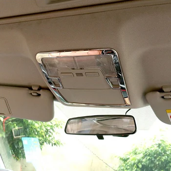 Для Toyota Corolla 2014 2015 Автомобильные Аксессуары из нержавеющей стали Передний абажур для чтения Панель Рамка Крышка Отделка Стайлинга автомобилей 1шт