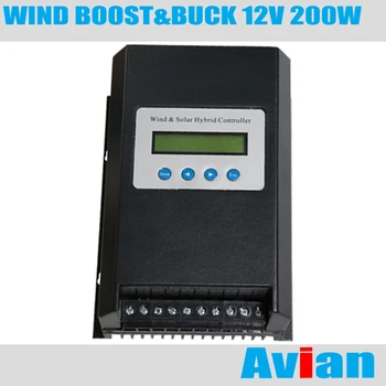 Контроллер Ветрогенератора MPPT мощностью 12 В 200 Вт с Функцией Boost и Buck От 6 В до 60 В Для зарядки Бесплатное Программное Обеспечение Монитор Сертифицирован CE