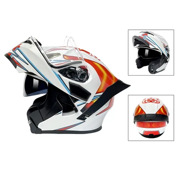 Мотоциклетный Полный Шлем С Двойными линзами, Универсальный Безликий Шлем Для Yamaha R1 R6 R125 R15 FZ16 FZ1 MT09 MT07 FZ6 XJR1300 MT10 MT03