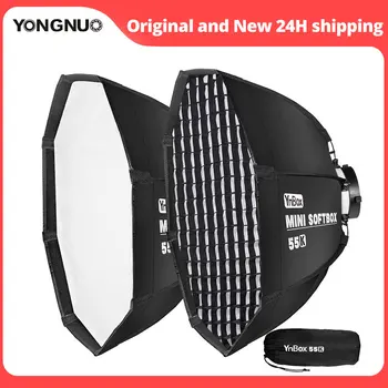 YONGNUO YNBox 55K Мини-Софтбокс 55 см Портативный Легкий Софтбокс с Креплением Bowens для Быстрой Установки для Студийной Вспышки Со Светодиодной Подсветкой