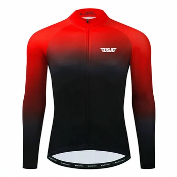 Профессиональная велосипедная одежда из джерси для шоссейных дорог с длинным рукавом, велосипедная рубашка, пальто для скоростного спуска, велосипедная одежда, свитер Champion Top, куртка на открытом воздухе