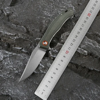 DICORIA DF1 Складной нож D2 Лезвие Micarta + Стальная ручка Кемпинг Охота Фрукты на открытом воздухе EDC Инструменты