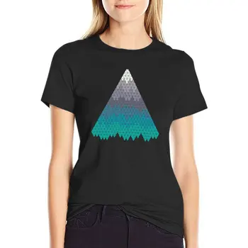 Футболка Many Mountains, короткая футболка, женская одежда