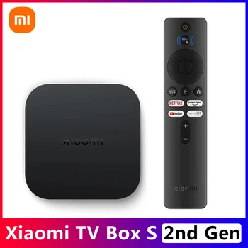 Глобальная версия Xiaomi Mi TV Box S 2-го поколения 4K Ultra HD Android TV 2 ГБ 8 ГБ WiFi Google TV Netflix Smart TV Mi Box 4 Медиаплеер