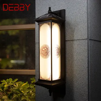 Солнечный настенный светильник DEBBY Creativity, Китайское уличное бра, светодиодный Водонепроницаемый IP65 для дома, виллы, коридора, двора