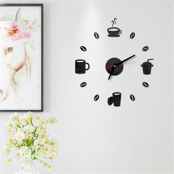 Лучшие продажи 3D DIY Римские цифры Акриловые Зеркальные настенные наклейки Часы Домашний декор Настенные наклейки Настенные часы Одежда для дома и мебель