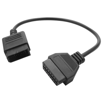 Для 14-контактного-16-контактного кабеля Диагностический интерфейс Obd Ii 14Pin-Obd2 16-контактный адаптер Подходит для легковых автомобилей