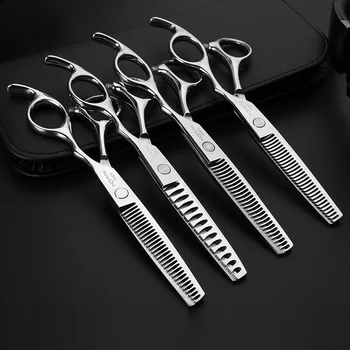 6,0-дюймовые Японские профессиональные парикмахерские ножницы, набор парикмахерских ножниц Для стрижки волос, филировочные машинки для стрижки