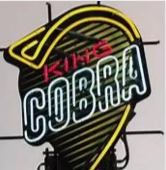 Изготовленная на заказ неоновая световая вывеска пивного бара COBRA KING Glass