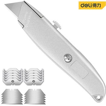 Карманный нож из деликатесного металла нож Сверхмощный универсальный нож, выдвижной нож для резки коробок из алюминиевого сплава couteau SK5 Лезвие для картонных коробок