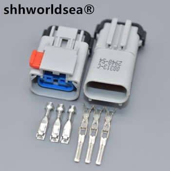 shhworldsea 3-контактный 2,8 мм женский мужской автоматический жгут проводов штекерный кабель электрический герметичный штекерный разъем 54200309 54200309-B 54200313