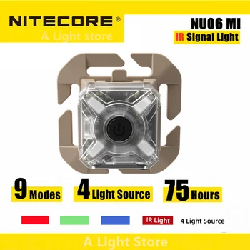 Оригинальная фара Nitecore NU06 MI Инфракрасная перезаряжаемая сигнальная лампа Доступно 9 режимов с 4 источниками света для правоохранительных органов