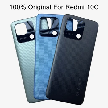 Оригинальная Новинка Для Xiaomi Redmi 10C, Панель Крышки Батарейного отсека, Корпус Задней двери, Запасные Части Для Redmi 10C, Крышка Батарейного отсека