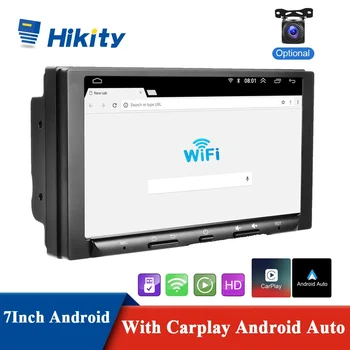 Автомобильное Радио Hikity 2Din GPS 7-дюймовый Мультимедийный Плеер С Разделенным Экраном и Беспроводным Стереоприемником Carplay Android Auto Для VW Nissan