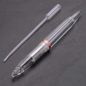 2 комплекта перьевой ручки с пипеткой диаметром 0,5 мм, прозрачные ручки большой емкости, офисные школьные принадлежности, розовое золото и серый