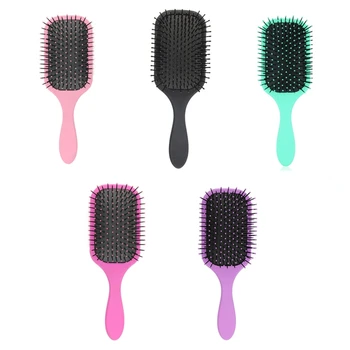 Профессиональная гребенчатая щетка для волос для женщин, расческа для распутывания волос, сушка феном, разглаживание волос E0BC