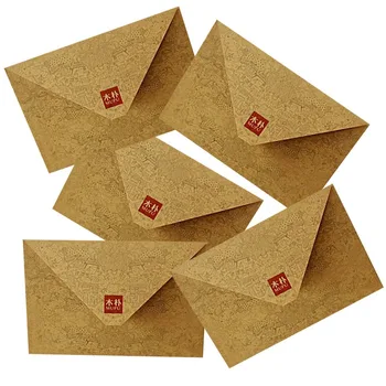 10шт винтажных Крафт-мини-конвертов для открыток на вечеринку, пригласительных на свадьбу, поздравительных открыток, пустых подарков в обычном конверте